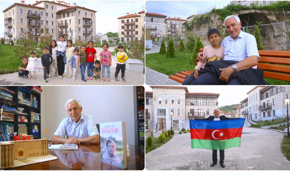 Azerbaycan'ın 30 yıllık işgalin ardından kurtardığı Karabağ'ın sembol şehri Şuşa'da,