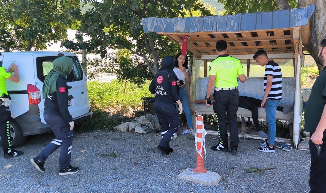 Kütahya'da sahipsiz köpeklerden kaçmaya çalışırken devrilen motosikletteki 2 kişi yaralandı.