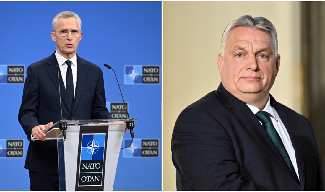 NATO Genel Sekreteri Jens Stoltenberg ve Macaristan Başbakanı Viktor Orban,