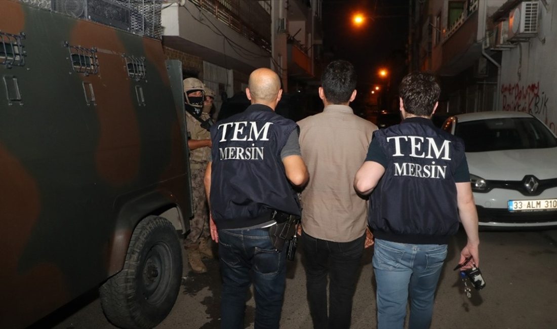 MERSİN (AA) – İl Emniyet Müdürlüğünün açıklamasına göre, terör örgütünün