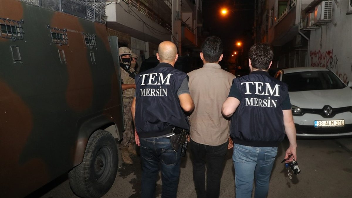 MERSİN (AA) – İl Emniyet Müdürlüğünün açıklamasına göre, terör örgütünün