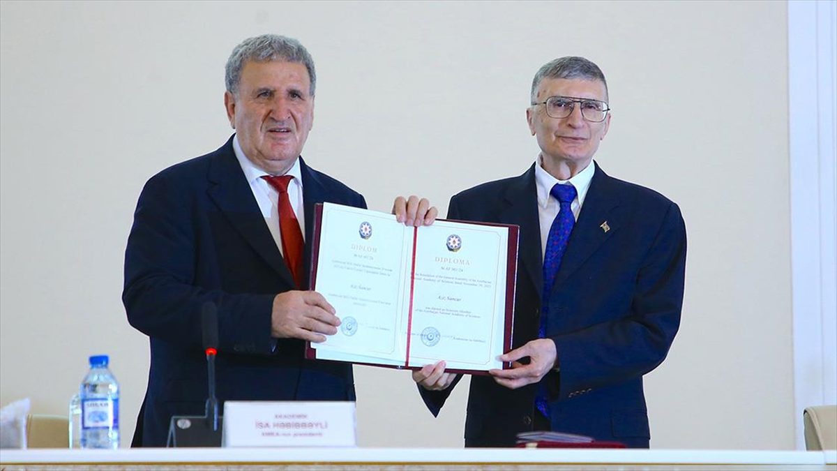 Nobel ödüllü Türk bilim insanı Prof. Dr. Aziz Sancar'a, Azerbaycan