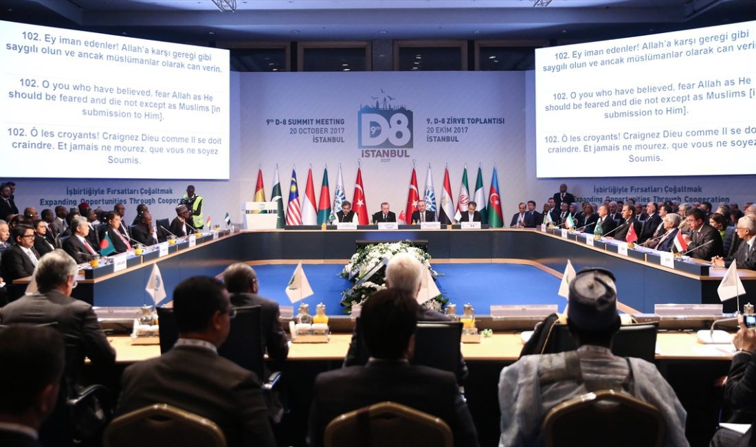İstanbul'da 8 Haziran'da düzenlenecek Olağanüstü Gelişen 8 Ülke (D-8) Dışişleri