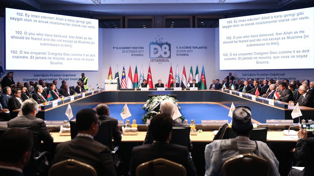 İstanbul'da 8 Haziran'da düzenlenecek Olağanüstü Gelişen 8 Ülke (D-8) Dışişleri