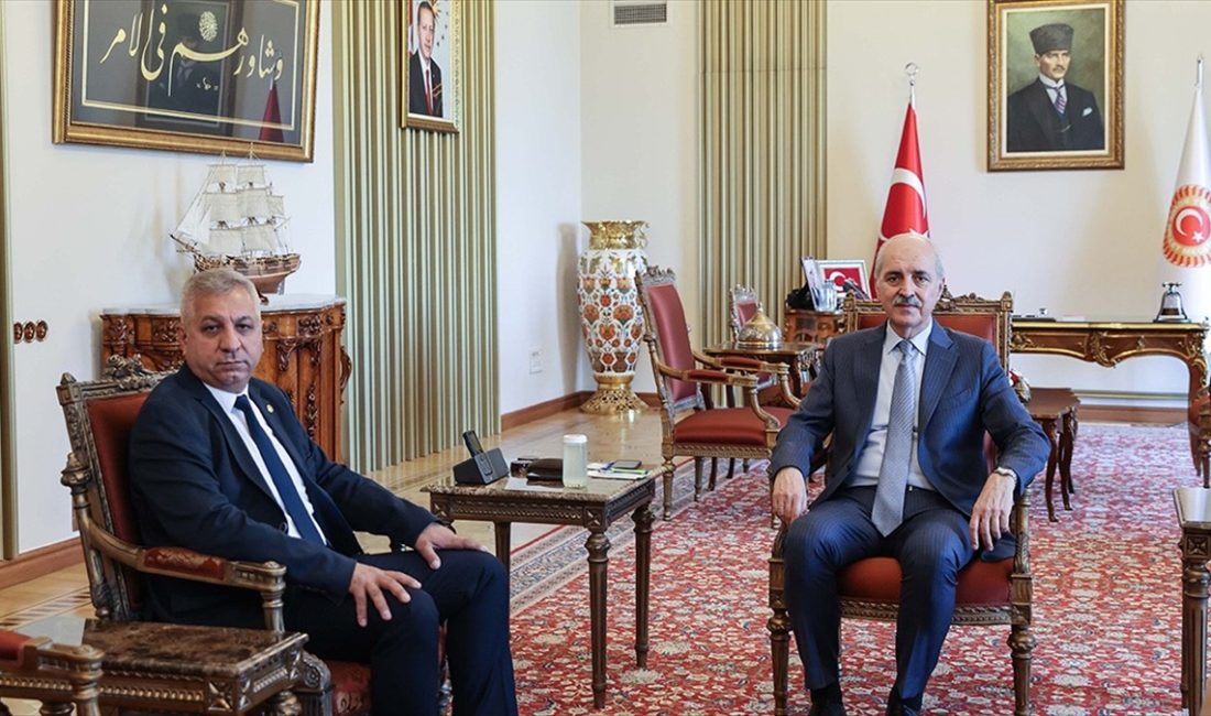 TBMM (AA) – Meclis Başkanlığı makamında yaklaşık 40 dakika süren