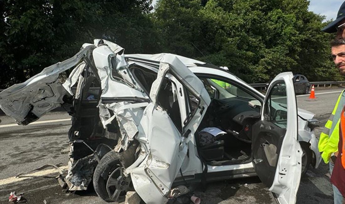 SAKARYA (AA) – Otoyolun Ankara istikameti Sapanca mevkisinde, Ercan E’nin