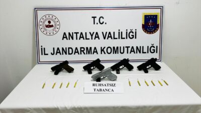 ANTALYA (AA) – Antalya'da düzenlenen silah kaçakçılığı operasyonunda gözaltına alınan