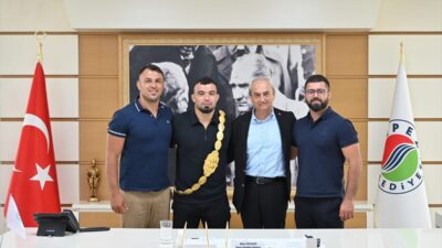 ANTALYA (AA)- 663. Tarihi Kırkpınar Yağlı Güreşleri başpehlivanı Yusuf Can