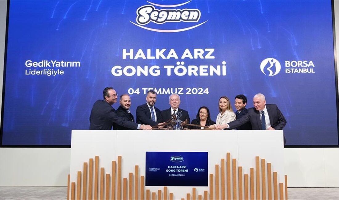Seğmen Gıda, bugün düzenlenen gong töreninin ardından Borsa İstanbul'da işlem