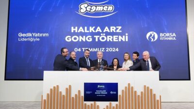 Seğmen Gıda, bugün düzenlenen gong töreninin ardından Borsa İstanbul'da işlem