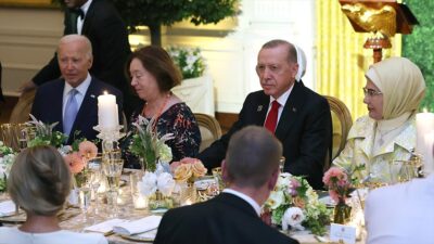 Cumhurbaşkanı Recep Tayyip Erdoğan ve eşi Emine Erdoğan, ABD Başkanı