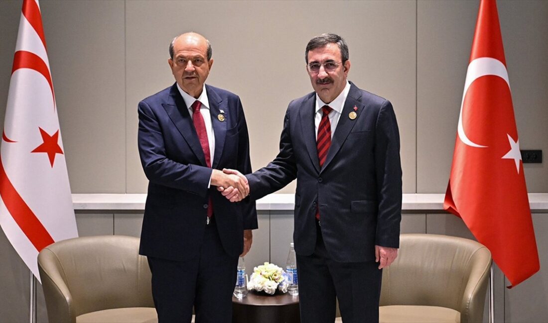 Cumhurbaşkanı Yardımcısı Cevdet Yılmaz, KKTC Cumhurbaşkanı Ersin Tatar ile görüştü.