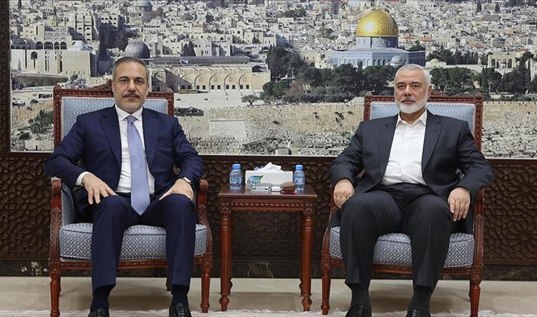 Dışişleri Bakanı Hakan Fidan, Hamas Siyasi Büro Başkanı İsmail Heniyye