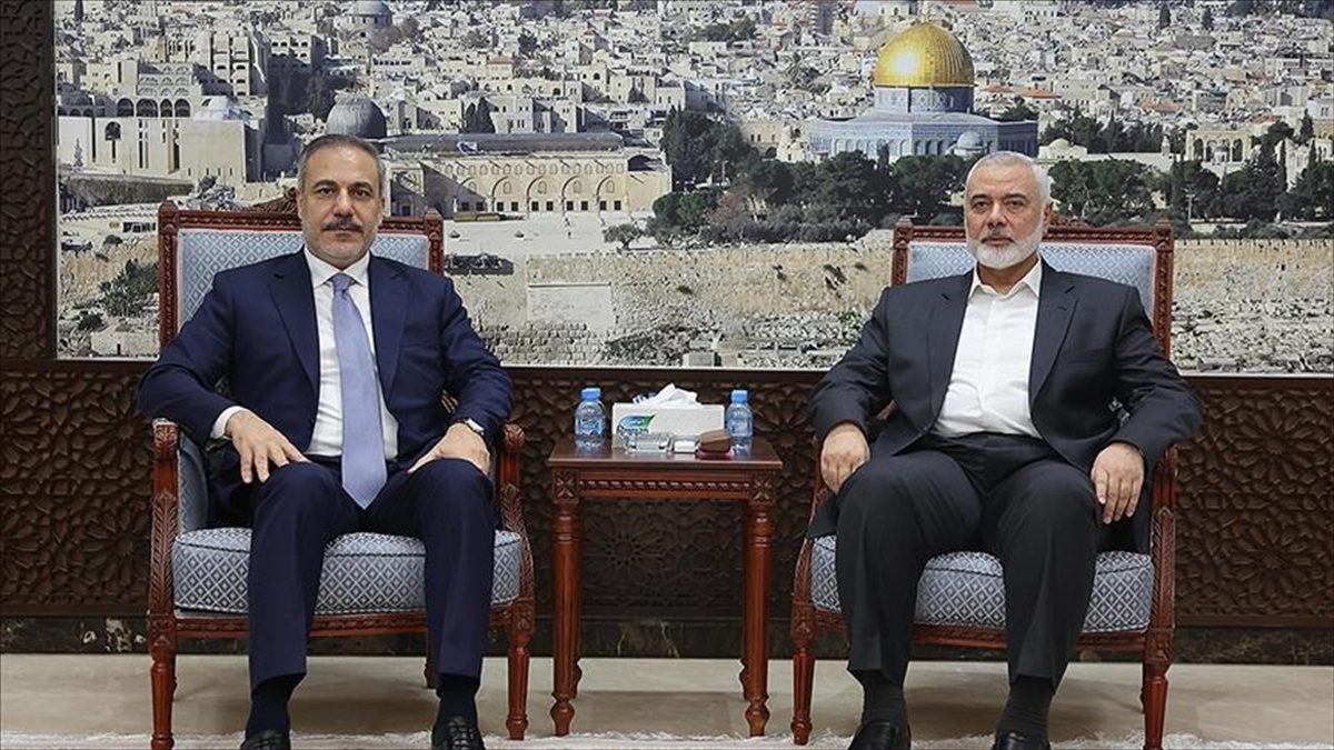 Dışişleri Bakanı Hakan Fidan, Hamas Siyasi Büro Başkanı İsmail Heniyye
