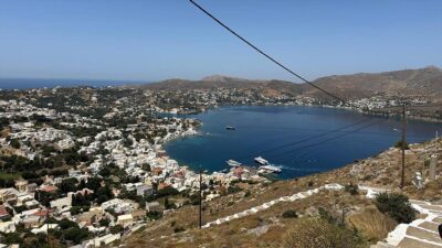 Yunanistan'ın Türkiye kıyılarına en yakın adalarından İleryoz'da (Leros) bugün sakin