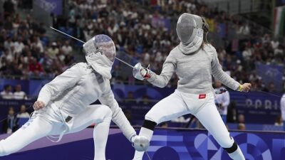 Paris 2024 Olimpiyat Oyunları'nın üçüncü gününde milli eskrimci Nisanur Erbil,