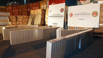 Ticaret Bakanlığı Gümrük Muhafaza ekiplerince İstanbul Ambarlı Limanı'nda 230 bin