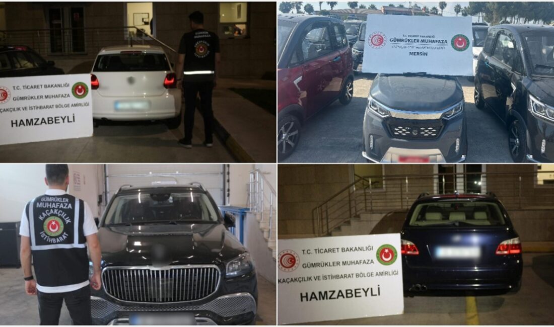 Ticaret Bakanlığı Gümrük Muhafaza ekipleri tarafından Mersin ve Edirne'de gerçekleştirilen