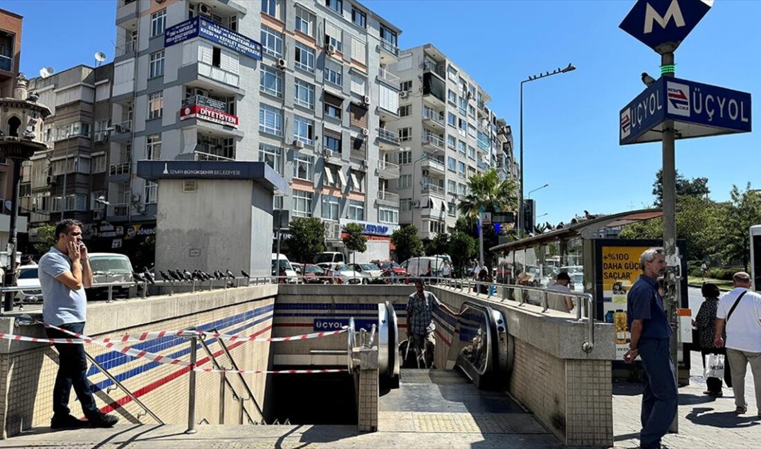 İzmir Metro'sunda, arızalanan yürüyen merdivenin ters yönde hareket etmesi sonucu