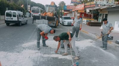 ANTALYA (AA) – Kemer Belediyesi ekipleri, ilçe genelinde başlattıkları altyapı