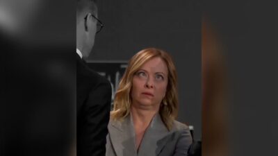 İtalya Başbakanı Giorgia Meloni'nin NATO Zirvesi'nde diğer liderlerle birlikte ABD