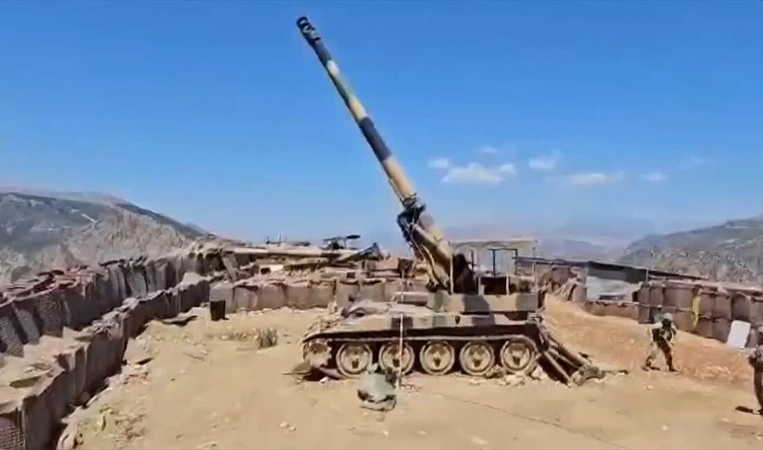 Milli Savunma Bakanlığı (MSB), Türk topçu birliklerinin Irak'ın kuzeyindeki hedefleri