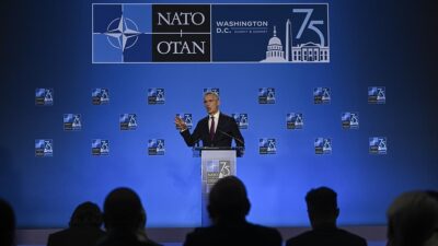NATO Genel Sekreteri Stoltenberg, ABD'nin başkentinde düzenlenen 75. NATO Zirvesi'nde,