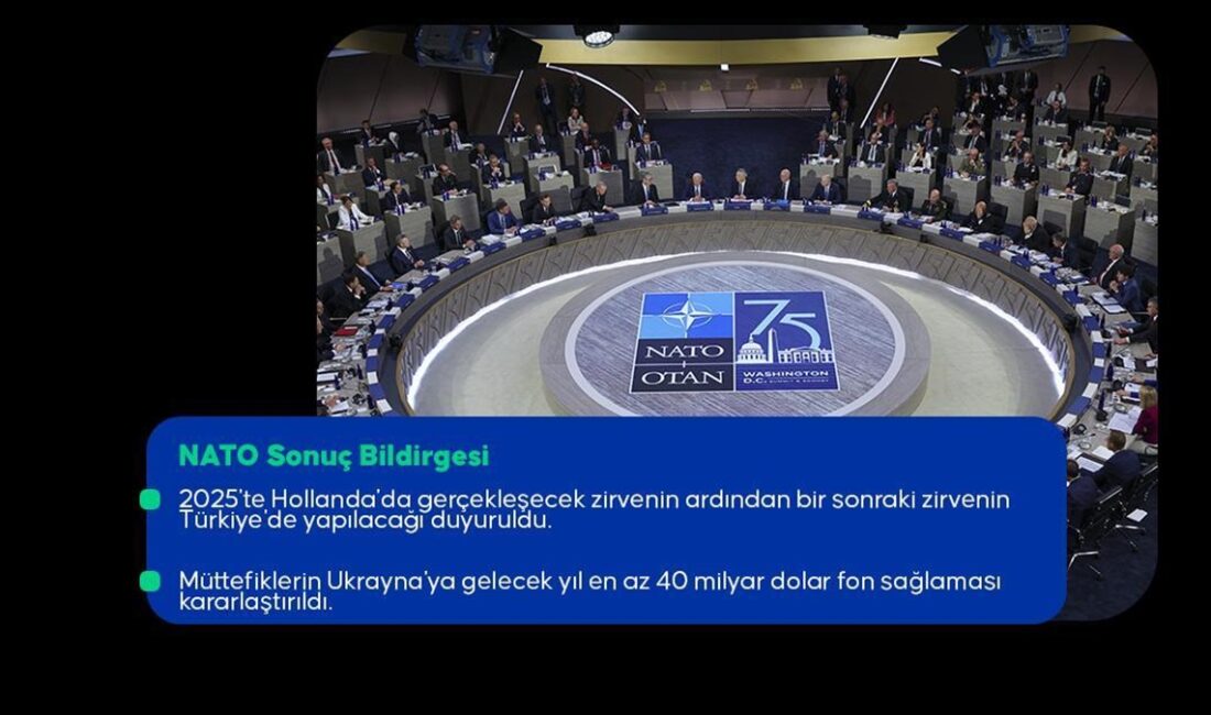 NATO Sonuç Bildirgesi'nde, 2025'te Hollanda'da gerçekleşecek zirvenin ardından bir sonraki