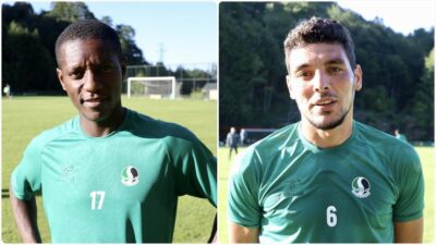 Sakaryaspor'un yeni transferleri Salih Dursun ve Max Gradel, yeşil-siyahlı takımın