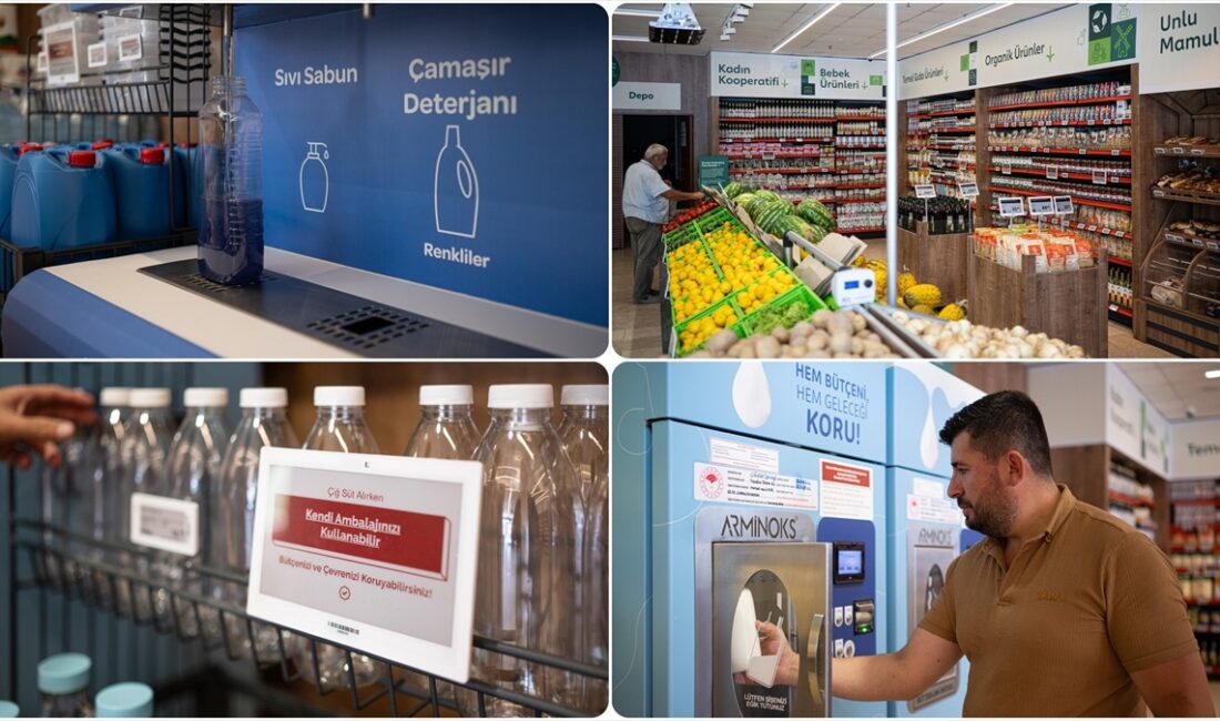 Türkiye Tarım Kredi Kooperatifleri tarafından tasarlanan "Tarım Kredi Sıfır Marketi"