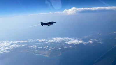 Hava Kuvvetleri Komutanlığına bağlı uçaklar, 24 Temmuz'da Kıbrıs Adası'nın güneyinde