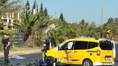 ANTALYA (AA) – Antalya’da hafif ticari araçla çarpışan motosikletin sürücüsü