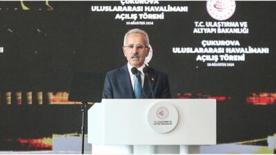 Ulaştırma ve Altyapı Bakanı Abdulkadir Uraloğlu, Çukurova Uluslararası Havalimanı'nın, üretim,