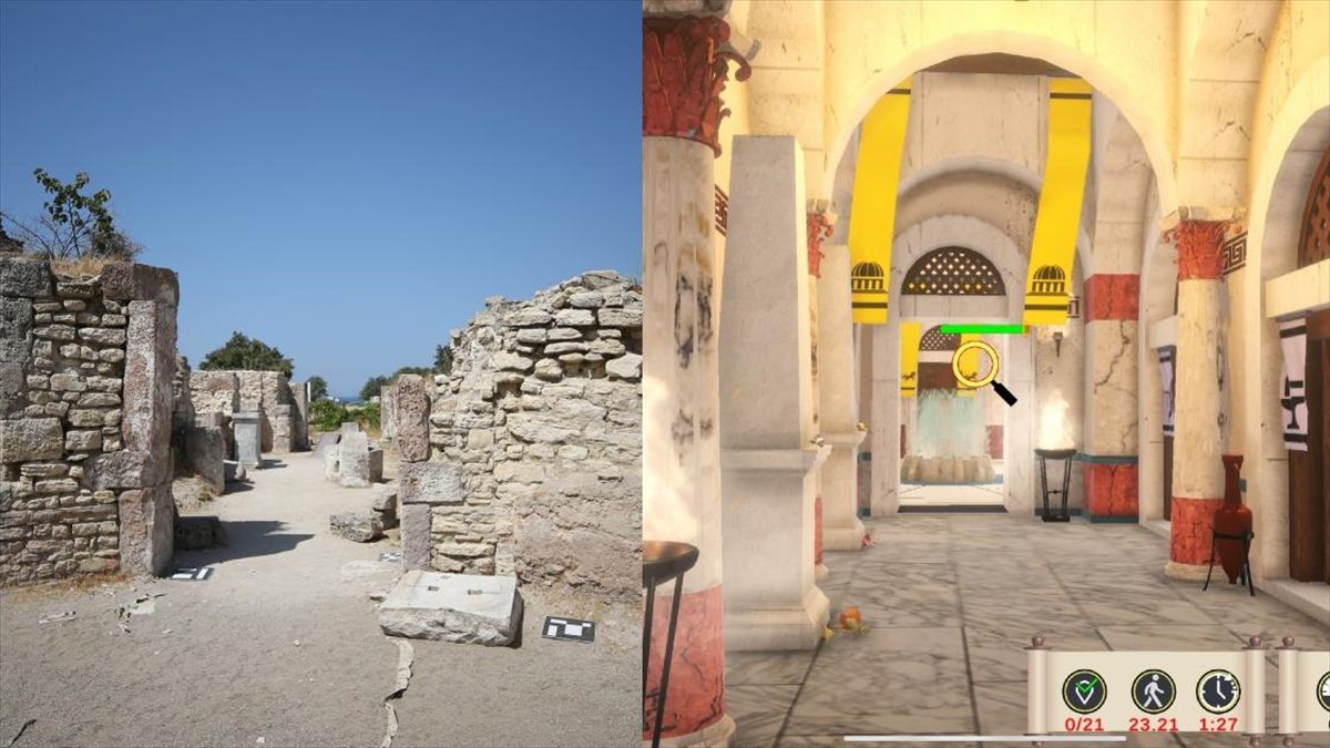 Çanakkale'nin Ezine ilçesi Dalyan köyü sahili yakınındaki eski Roma kolonisi