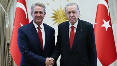 Cumhurbaşkanı Recep Tayyip Erdoğan, ABD'nin Ankara Büyükelçisi Jeff Flake'i kabul