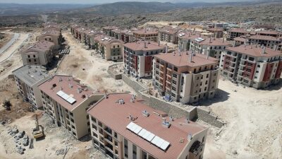 Kahramanmaraş merkezli 6 Şubat 2023'teki depremlerden etkilenen Adıyaman'ın Besni ilçesinde,