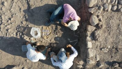Kahramanmaraş'ın Türkoğlu ilçesindeki Domuztepe Höyüğü'nde yürütülen kazı çalışmalarında 7 bin