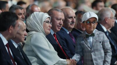 Cumhurbaşkanı Recep Tayyip Erdoğan'ın eşi Emine Erdoğan, Cumhurbaşkanlığı Külliyesi'nde düzenlenen
