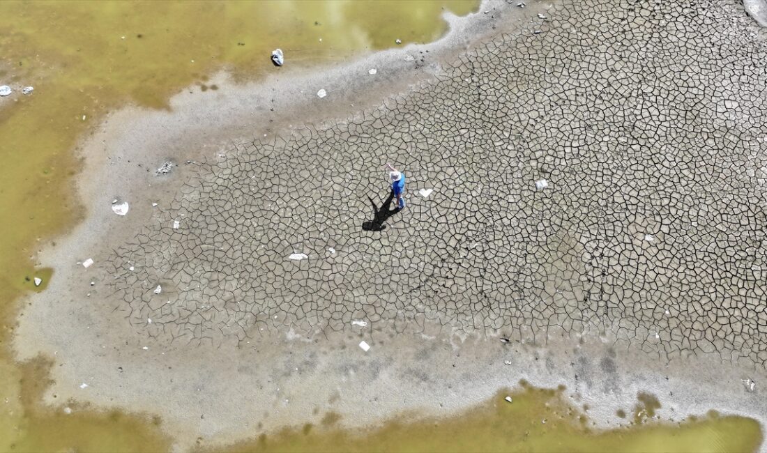 Erciyes Dağı'nın zirvesine yakın bir alanda bulunan Tekir Göleti, kuraklık