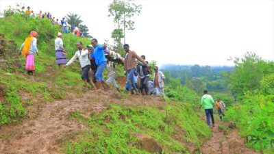 Etiyopya'nın kuzeyinde şiddetli yağışların neden olduğu heyelanda 23 kişi hayatını