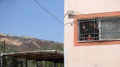 İşgal altındaki Batı Şeria'nın kuzeyinde bulunan Huvvara beldesi sakinlerinin evleri,