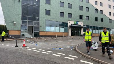 İngiltere'nin Tamworth kentinde sığınmacı ve göçmenlerin geçici olarak konakladığı bir