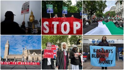 İngiltere'de aktivistler ve hukuk uzmanları, İsrail'in Gazze Şeridi'ne yönelik saldırıları