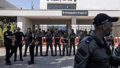 İsrail'de askeri mahkemenin, Gazze'den alıkonulan Filistinlilerin tutulduğu Sde Teiman gözaltı