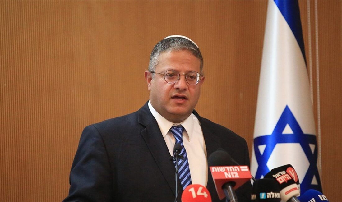 İsrail'in aşırı sağcı Ulusal Güvenlik Bakanı Itamar Ben-Gvir, işgal altındaki