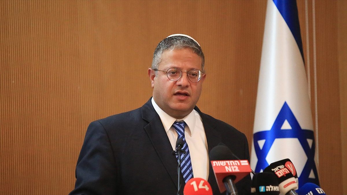 İsrail'in aşırı sağcı Ulusal Güvenlik Bakanı Itamar Ben-Gvir, işgal altındaki