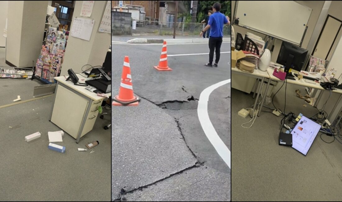 Japonya'da 8 Ağustos'ta meydana gelen 7,1 büyüklüğündeki depremin ardından verilen