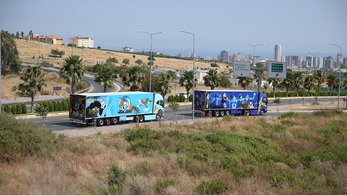 Mersin'de bir nakliye firması sahibinin, şoförlerin iş stresini azaltmak için