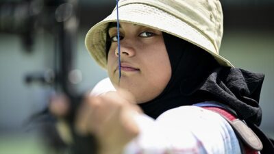 Paris 2024 Olimpiyat Oyunları'nda kadınlar klasik yay müsabakalarında çeyrek finale