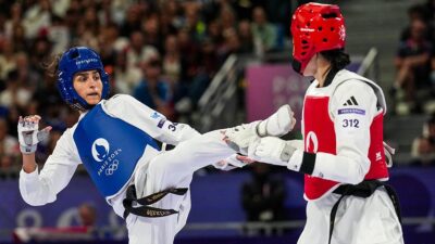 PARİS (AA) – Grand Palais’te yapılan m&uuml;sabakalarda milli sporcu, kadınlar